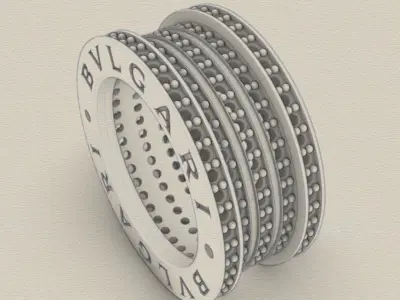 Bulgari Ring 3D print model