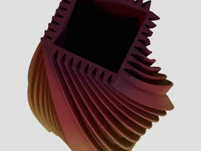 Spiral vase 3D model