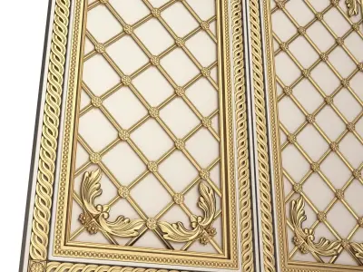 Backgammon Set 03 White Low-poly 3D model