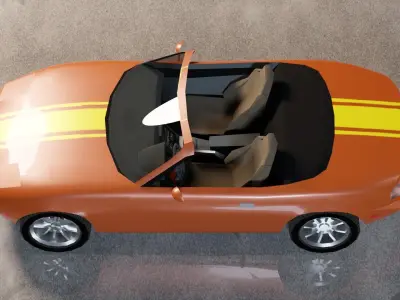 Mazda MX-5 Miata Low-poly 3D model