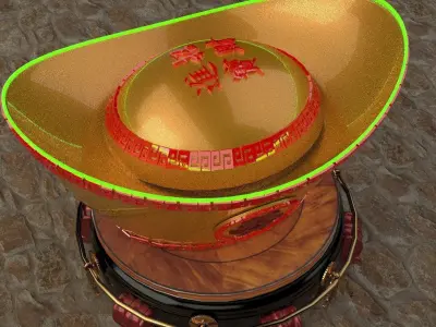 chinese gold  3D model