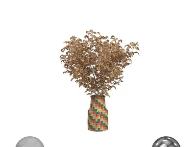 Branches in the vase 3D model