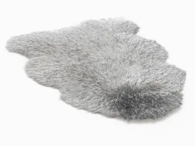Sheepskin Rug -01 3D model