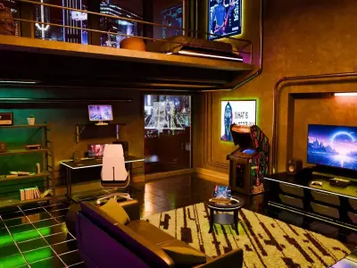 Cyberpunk Room 3D model