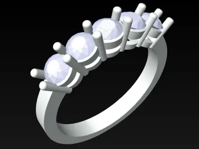Diamond Ring - Womens Rings - N326401 3D print model