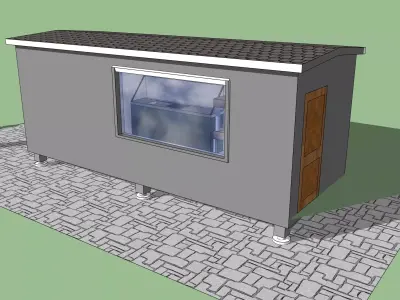 Container 3D model 3
