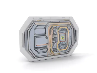 Futuristic Doorway model pack Low-poly 3D model