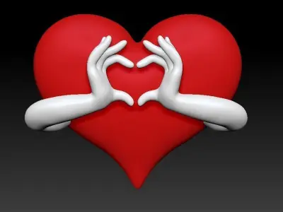 Heart  of  Valentine s Day 3D PRINT MODEL 3D print model