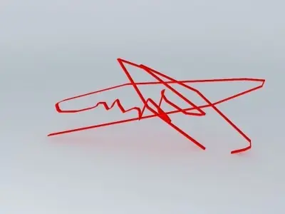 signature 3D sinagture Free 3D model