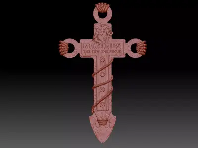 Cross 3D print model