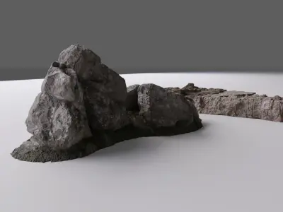 Beach Rocks Free 3D model