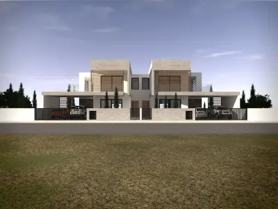 INO18 modern house 3D model