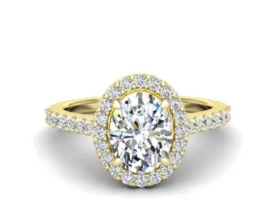 Luxury Engagement Rings all shapes Collection 2 3D Model Pack