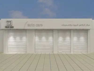  Car service entrance logo sign a615b  3D model