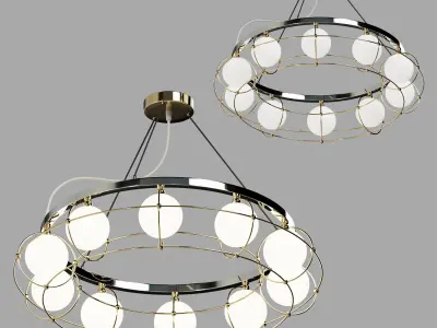 Hanging chandelier Maytoni Carcass 3D model