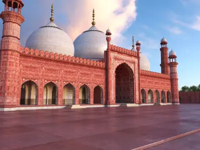Badshahi Mosque 3D model