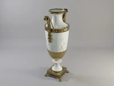 French Jar A Low-poly 3D model