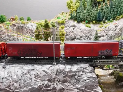 Pre supported H0 1-87 scale Hbis-tt 293 freight car 3D print model