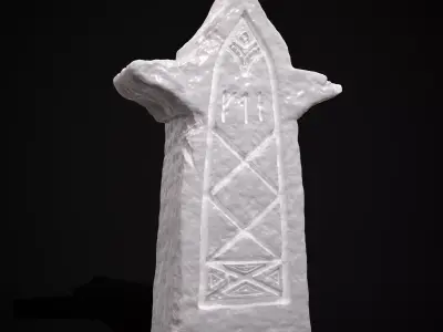 Viking Carved Gravestone  3D print model