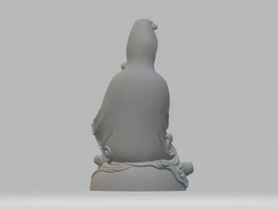 Guanyin Bodhisattva Sitting Statue  3D print model buy