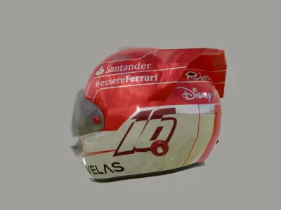 Helmet coca cola bottle Low-poly 3D model
