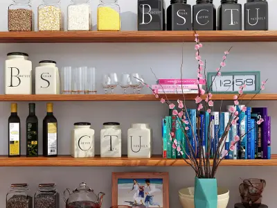 Kitchen decorative set 3D model