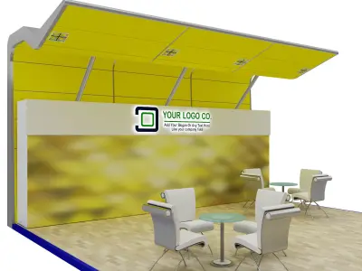 Booth Exhibition Stand a567a 3D model