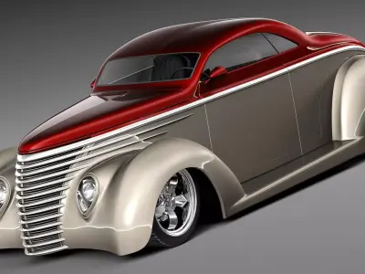 F37 5-Window Coupe Street Rod 3D model