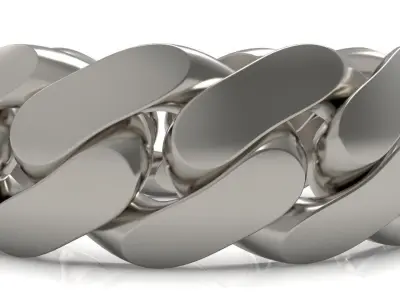 Cuban Link Ring - 8 MM - All sizes 3D print model