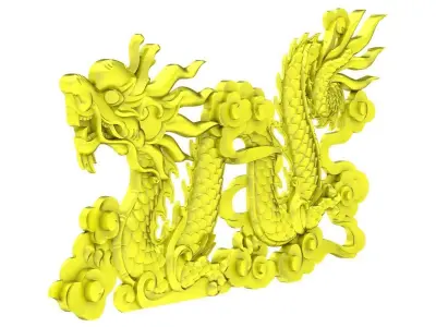Luxury Chinese Dragon Relief Jewelry 3D Model  5057 3D print model