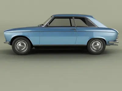 Peugeot 204 Coupe 3D model