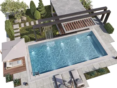 Swimming Pool 10 3D model