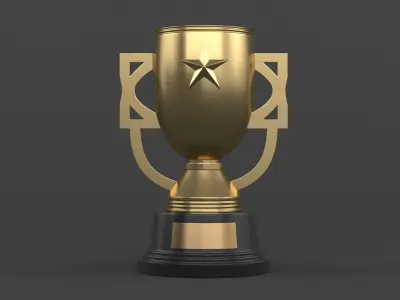 Trophy Cups 3D model 36