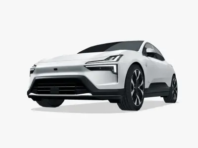 Polestar 4 2024 Low-poly 3D model