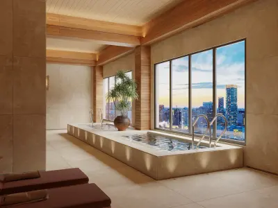 Luxury Holistic Spa Modern Relaxation Space 3D model