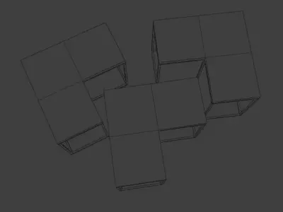 Design Table Set Free low-poly 3D model