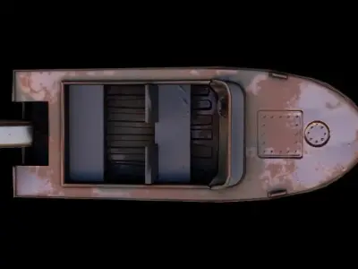 SpeedBoat  Low-poly 3D model