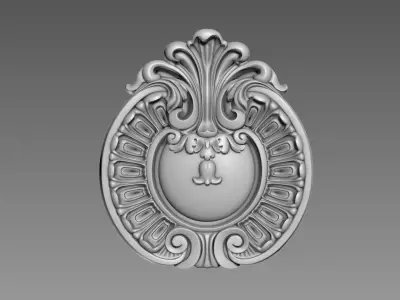 Rosette Decor 3D model