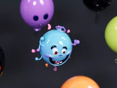 Halloween style Balloon 3D model