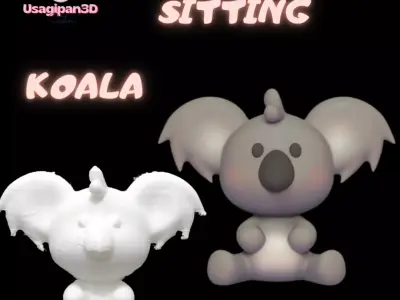 Sitting Koala 3D print model