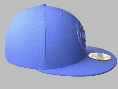 Chicago Cubs Baseball Cap 3D model