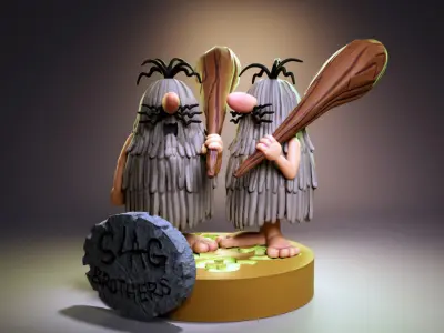 The Slag Brothers - The Wackky Races 3D print model