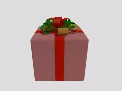Cristmas decor iteam Low-poly 3D model