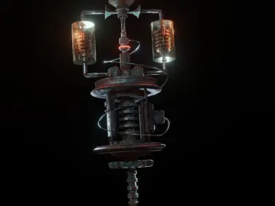 space drill Free low-poly 3D model