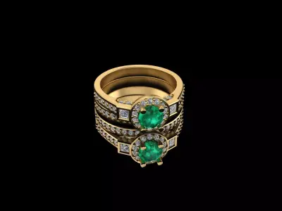 Engagement ring Free 3D print model order