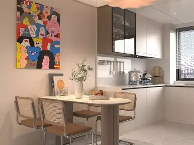 Living room 3D model 51