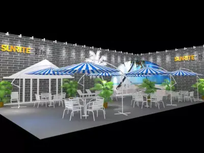 Exhibition - Area - 15X8-3DMAX2012-01 3D model