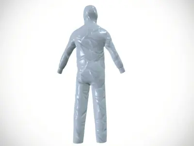 paint suit Low-poly 3D model