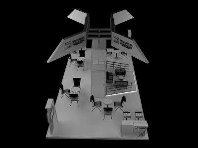 Booth Exhibition Stand a630 3D model