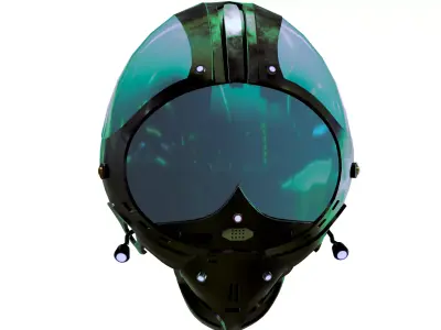 mask low polygon Free low-poly 3D model